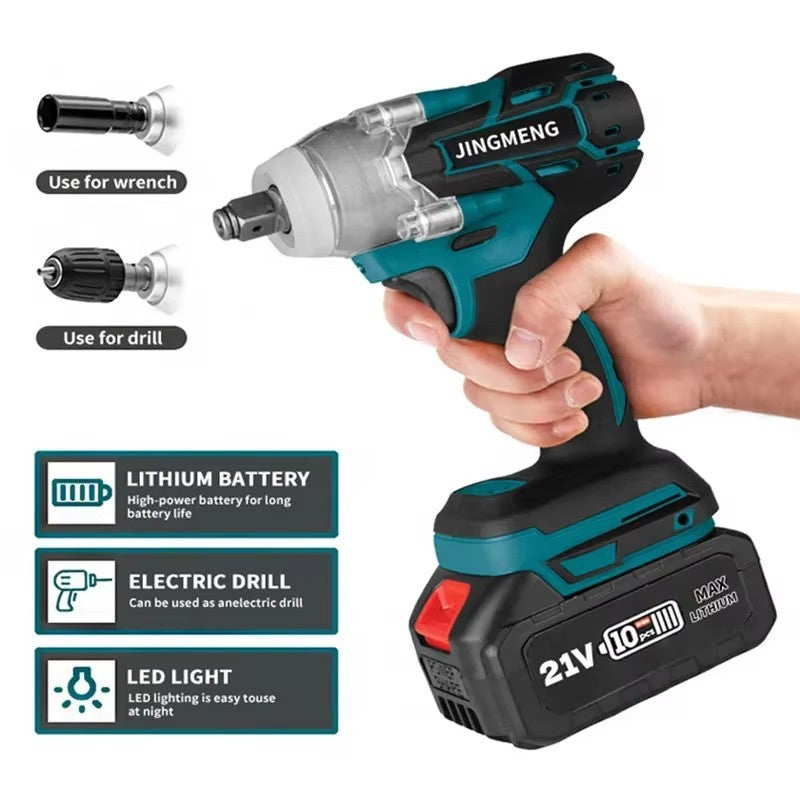 21V Brushless Electric Impact Wrench Hand Drill Power Tools